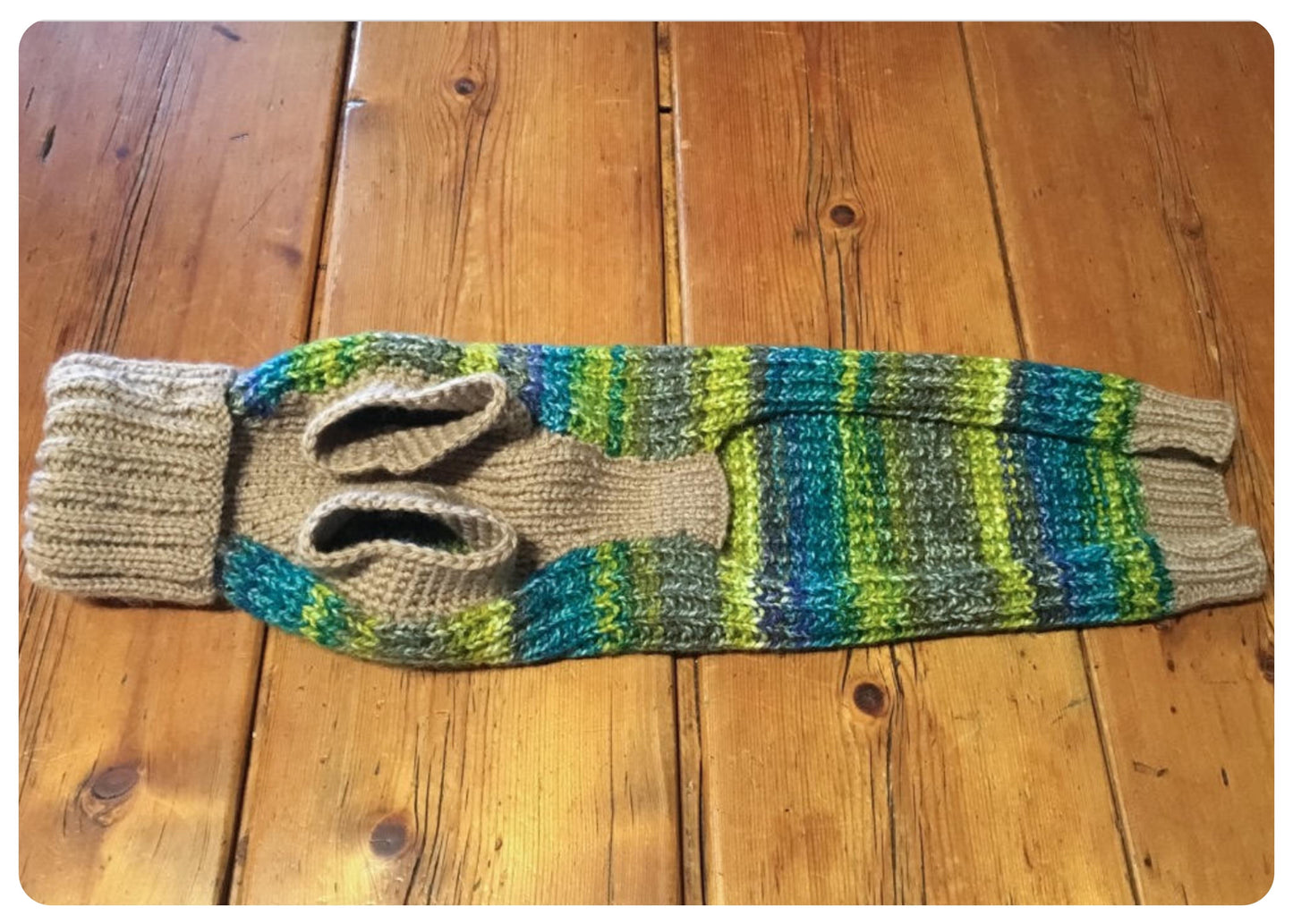 HANDMADE SOFT CHUNKY KNITTED GREEN WARM COSY WHIPPET JUMPER SWEATER COAT