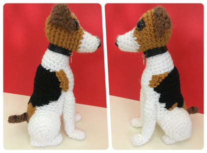 CUSTOM MINI CROCHET JACK RUSSELL KEEPSAKE MEMORIAL GIFT