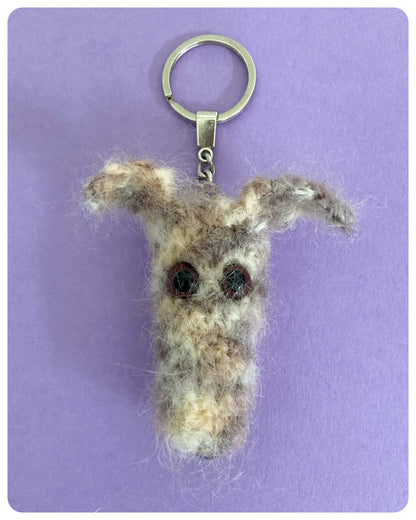 LIGHT TAN GREY HAIRY SCRUFFY SIGHTHOUND LURCHER BEDLINGTON WHIPPET WOLFHOUND KEYRING CHARM KEEPSAKE GIFT