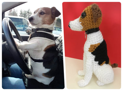 CUSTOM MINI CROCHET JACK RUSSELL KEEPSAKE MEMORIAL GIFT