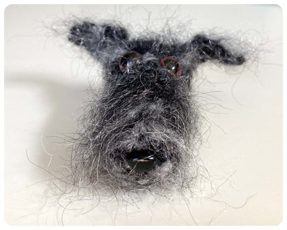 DARK & LIGHT GREY HAIRY SCRUFFY SIGHTHOUND LURCHER BEDLINGTON WHIPPET WOLFHOUND KEYRING CHARM KEEPSAKE GIFT